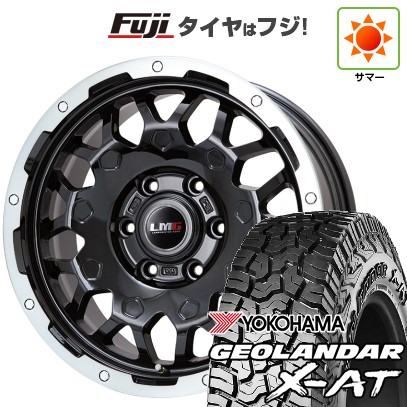 プラド/ハイラックス/トライトン(GSR) 夏タイヤ ホイール4本セット 265/65R17 ヨコハマ ジオランダー X-AT G016 レアマイスター LMG MS-9W ブラック/ブラッククリアリム 17インチ