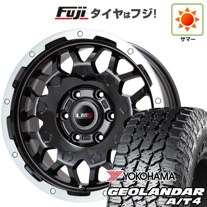 プラド/ハイラックス/トライトン(GSR) 夏タイヤ ホイール4本セット 265/65R17 ヨコハマ ジオランダー A/T4 G018 OWL/RBL レアマイスター LMG MS-9W ブラック/ブラッククリアリム 17インチ