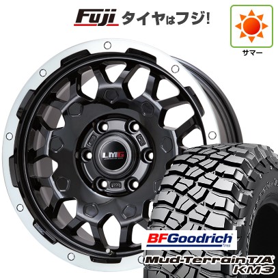プラド/ハイラックス/トライトン(GSR) 夏タイヤ ホイール4本セット 265/65R17 BFグッドリッチ マッドテレーンT/A KM3 レアマイスター LMG MS-9W ブラック/ブラッククリアリム 17インチ