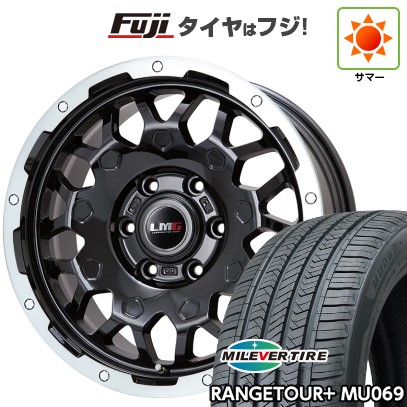 プラド/ハイラックス/トライトン(GSR) 夏タイヤ ホイール4本セット 265/65R17 ミレバー レンジツアープラスMU069(限定) レアマイスター LMG MS-9W ブラック/ブラッククリアリム 17インチ