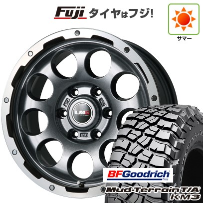 プラド/ハイラックス 夏タイヤ ホイール4本セット 265/70R17 BFグッドリッチ マッドテレーンT/A KM3 レアマイスター LMG CS-9 ガンメタリムポリッシュ 17インチ