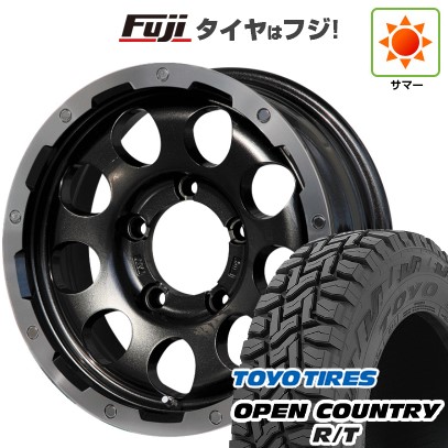 【新品】ジムニーシエラ 夏タイヤ ホイール4本セット 195/80R15 トーヨー オープンカントリー R/T RBL レアマイスター LMG CS-9 ブラック/ブラッククリアリム 15インチ