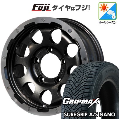 【新品】ジムニーシエラ オールシーズンタイヤ ホイール4本セット 195/80R15 グリップマックス シュアグリップ オールシーズン ナノ(限定) レアマイスター LMG CS-9 15インチ