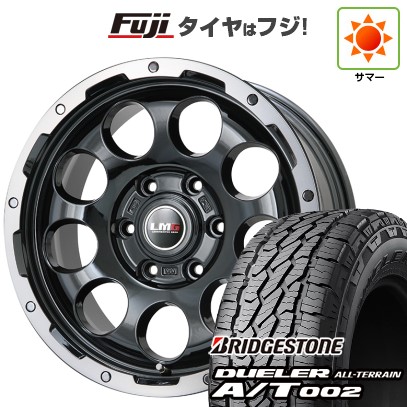プラド/ハイラックス/トライトン(GSR) 夏タイヤ ホイール４本セット 265/65R17 ブリヂストン デューラー A/T002 OWL/RBL レアマイスター LMG CS-9 ブラック/ブラッククリアリム 17インチ
