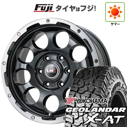 プラド/ハイラックス/トライトン(GSR) 夏タイヤ ホイール4本セット 265/65R17 ヨコハマ ジオランダー X-AT G016 レアマイスター LMG CS-9 ブラック/ブラッククリアリム 17インチ