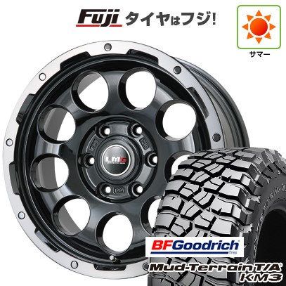 プラド/ハイラックス/トライトン(GSR) 夏タイヤ ホイール4本セット 265/65R17 BFグッドリッチ マッドテレーンT/A KM3 レアマイスター LMG CS-9 ブラック/ブラッククリアリム 17インチ