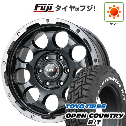 プラド/ハイラックス/トライトン(GSR) 夏タイヤ ホイール4本セット 265/65R17 トーヨー オープンカントリー R/T RWL/RBL レアマイスター LMG CS-9 ブラック/ブラッククリアリム 17インチ