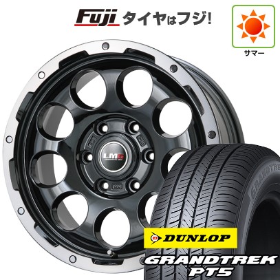 プラド/ハイラックス/トライトン(GSR) 夏タイヤ ホイール4本セット 265/65R17 ダンロップ グラントレック PT5 レアマイスター LMG CS-9 ブラック/ブラッククリアリム 17インチ
