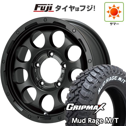 ジムニーシエラ/ジムニーノマド 夏タイヤ ホイール4本セット 195/80R15 グリップマックス マッドレイジM/T RWL(限定) レアマイスター LMG CS-9 マットブラック 15インチ