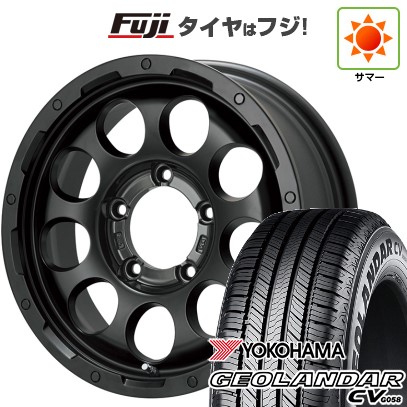 ジムニーシエラ/ジムニーノマド 夏タイヤ ホイール4本セット 195/80R15 ヨコハマ ジオランダー CV G058 レアマイスター LMG CS-9 マットブラック 15インチ