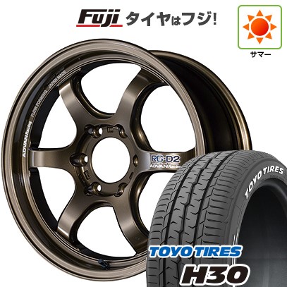 ハイエース200系 夏タイヤ ホイール4本セット 225/50R18 107/105R トーヨー H30 ヨコハマ アドバンレーシング RG-DII for HIACE 18インチ