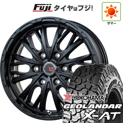 プラド/ハイラックス/トライトン(GSR) 夏タイヤ ホイール4本セット 265/65R17 ヨコハマ ジオランダー X-AT G016 レアマイスター LMG ヴァスティア(セミグロスブラック) 17インチ