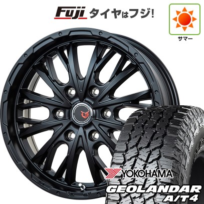 プラド/ハイラックス/トライトン(GSR) 夏タイヤ ホイール4本セット 265/65R17 ヨコハマ ジオランダー A/T4 G018 OWL/RBL レアマイスター LMG ヴァスティア(セミグロスブラック) 17インチ
