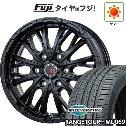 プラド/ハイラックス/トライトン(GSR) 夏タイヤ ホイール4本セット 265/65R17 ミレバー レンジツアープラスMU069(限定) レアマイスター LMG ヴァスティア(セミグロスブラック) 17インチ