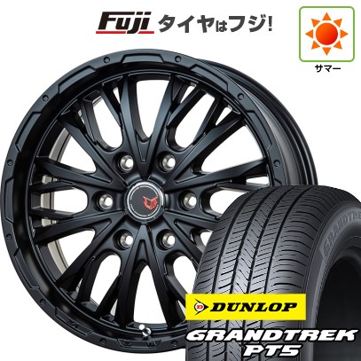 プラド/ハイラックス/トライトン(GSR) 夏タイヤ ホイール4本セット 265/65R17 ダンロップ グラントレック PT5 レアマイスター LMG ヴァスティア(セミグロスブラック) 17インチ