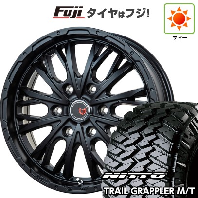 プラド/ハイラックス 夏タイヤ ホイール4本セット 265/70R17 ニットー トレイルグラップラー M/T レアマイスター LMG ヴァスティア(セミグロスブラック) 17インチ
