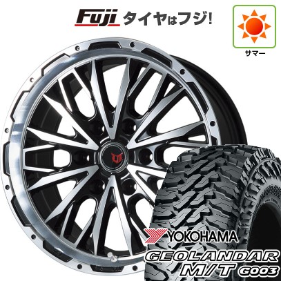【新品】プラド 夏タイヤ ホイール4本セット 275/55R20 ヨコハマ ジオランダー M/T G003 レアマイスター LMG ヴァスティア(ブラックポリッシュ) 20インチ