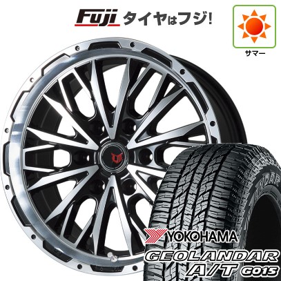 プラド/トライトン(GSR) 夏タイヤ ホイール4本セット 265/50R20 ヨコハマ ジオランダー A/T G015 RBL レアマイスター LMG ヴァスティア(ブラックポリッシュ) 20インチ