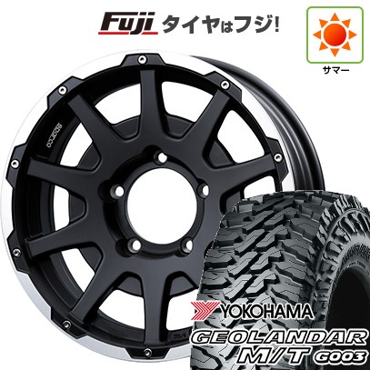 ジムニー 夏タイヤ ホイール4本セット 185/85R16 ヨコハマ ジオランダー M/T G003 OZ SPARCO ダカール 16インチ