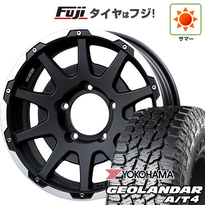 ジムニー 夏タイヤ ホイール4本セット 185/85R16 ヨコハマ ジオランダー A/T4 G018 WL/RBL OZ SPARCO ダカール 16インチ