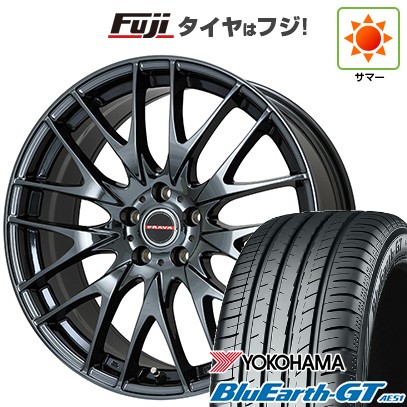 シビック(FL系 FK系)等 夏タイヤ ホイール4本セット 235/35R19 ヨコハマ ブルーアース GT AE51 ビッグウエイ LEYSEEN プラバ9M(BMC) 19インチ