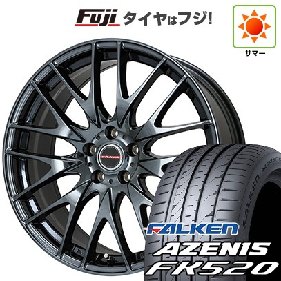 シビック(FL系 FK系)等 夏タイヤ ホイール4本セット 235/35R19 ファルケン アゼニス FK520L ビッグウエイ LEYSEEN プラバ9M(BMC) 19インチ