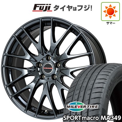 シビック(FL系 FK系)等 夏タイヤ ホイール4本セット 235/35R19 ミレバー スポーツマクロ MA349(限定) ビッグウエイ LEYSEEN プラバ9M(BMC) 19インチ