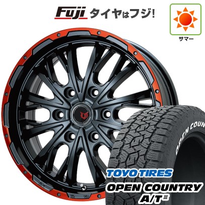 プラド/トライトン(GSR) 夏タイヤ ホイール4本セット 265/50R20 トーヨー オープンカントリー A/T III RWL/RBL レアマイスター LMG ヴァスティア(グロスブラック/レッドリム) 20インチ
