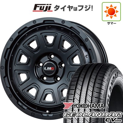 デリカD5 夏タイヤ ホイール4本セット 235/70R16 ヨコハマ ジオランダー CV G058 レアマイスター LMG DS-10 マットブラック 16インチ