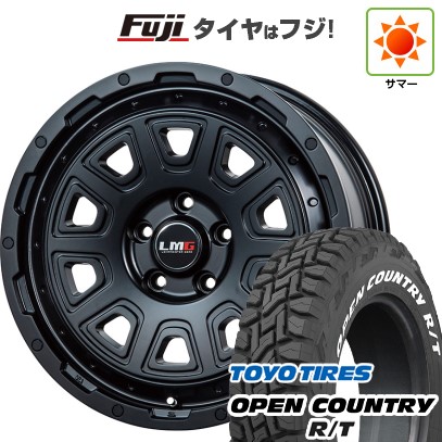 デリカD5 夏タイヤ ホイール4本セット 225/70R16 トーヨー オープンカントリー R/T RWL/RBL レアマイスター LMG DS-10 マットブラック 16インチ