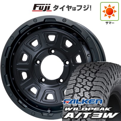 【新品】ジムニー 夏タイヤ ホイール4本セット 175/80R16 ファルケン ワイルドピーク A/T3W レアマイスター LMG DS-10 マットブラック 16インチ