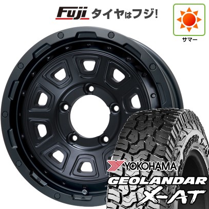 【新品】ジムニー 夏タイヤ ホイール4本セット 195R16C 104/102Q ヨコハマ ジオランダー X-AT G016 OWL レアマイスター LMG DS-10 マットブラック 16インチ