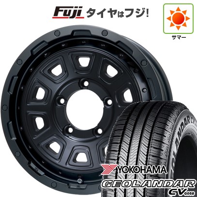 【新品】ジムニー 夏タイヤ ホイール4本セット 175/80R16 ヨコハマ ジオランダー CV G058 レアマイスター LMG DS-10 マットブラック 16インチ