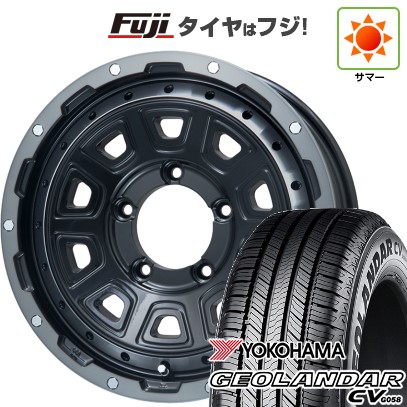 【新品】ジムニー 夏タイヤ ホイール4本セット 175/80R16 ヨコハマ ジオランダー CV G058 レアマイスター LMG DS-10 ブラック/ブラッククリアリム 16インチ