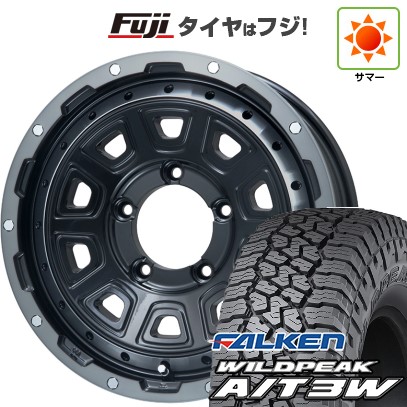 【新品】ジムニー 夏タイヤ ホイール4本セット 175/80R16 ファルケン ワイルドピーク A/T3W レアマイスター LMG DS-10 ブラック/ブラッククリアリム 16インチ