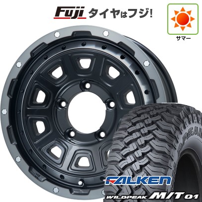 【新品】ジムニー 夏タイヤ ホイール4本セット 185/85R16 ファルケン ワイルドピーク M/T01 レアマイスター LMG DS-10 ブラック/ブラッククリアリム 16インチ