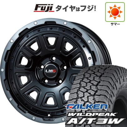デリカD5 夏タイヤ ホイール4本セット 235/70R16 ファルケン ワイルドピーク A/T3W レアマイスター LMG DS-10 ブラック/ブラッククリアリム 16インチ