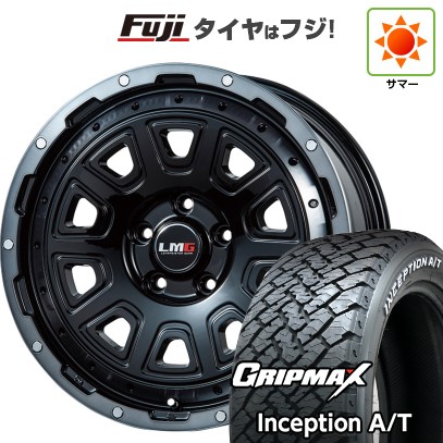 デリカD5 夏タイヤ ホイール4本セット 235/70R16 グリップマックス インセプション A/T RWL(限定) レアマイスター LMG DS-10 ブラック/ブラッククリアリム 16インチ