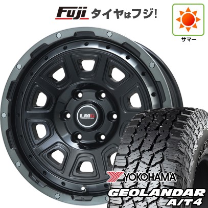 プラド/ハイラックス/トライトン(GSR) 夏タイヤ ホイール4本セット 265/65R17 ヨコハマ ジオランダー A/T4 G018 OWL/RBL レアマイスター LMG DS-10 ブラック/ブラッククリアリム 17インチ