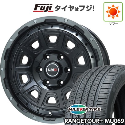 プラド/ハイラックス/トライトン(GSR) 夏タイヤ ホイール4本セット 265/65R17 ミレバー レンジツアープラスMU069（限定） レアマイスター LMG DS-10 ブラック/ブラッククリアリム 17インチ