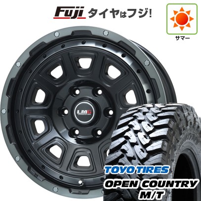 プラド/ハイラックス 夏タイヤ ホイール4本セット 265/70R17 トーヨー オープンカントリー M/T レアマイスター LMG DS-10 ブラック/ブラッククリアリム 17インチ