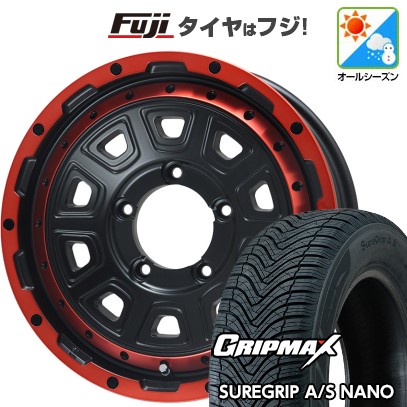 【新品】ジムニー オールシーズンタイヤ ホイール4本セット 175/80R16 グリップマックス シュアグリップ オールシーズン ナノ(限定) レアマイスター LMG DS-10 16インチ