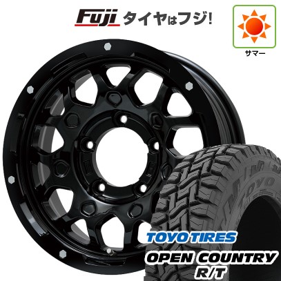 【新品】ジムニーシエラ 夏タイヤ ホイール4本セット 195/80R15 トーヨー オープンカントリー R/T RBL レアマイスター LMG MS-9W グロスブラック 15インチ