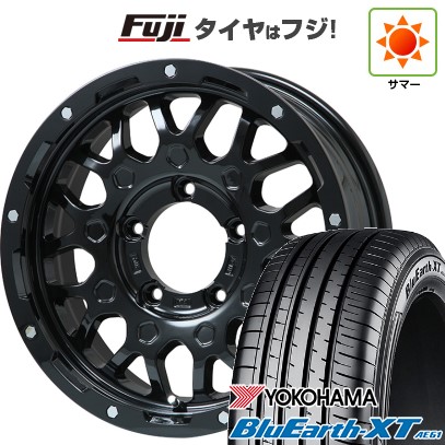 ジムニーシエラ/ジムニーノマド 夏タイヤ ホイール4本セット 215/70R16 ヨコハマ ブルーアース XT AE61 レアマイスター LMG MS-9W グロスブラック 16インチ