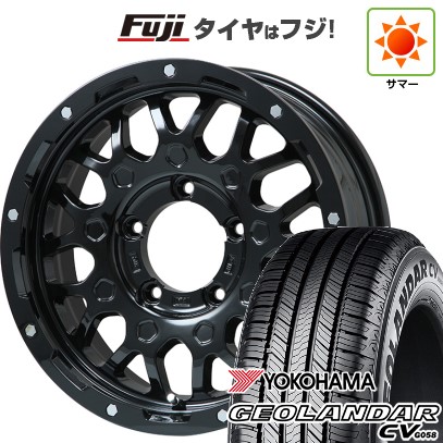 【新品】ジムニー 夏タイヤ ホイール4本セット 175/80R16 ヨコハマ ジオランダー CV G058 レアマイスター LMG MS-9W グロスブラック 16インチ