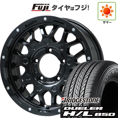 【新品】ジムニー 夏タイヤ ホイール4本セット 175/80R16 ブリヂストン デューラー H/L850 レアマイスター LMG MS-9W グロスブラック 16インチ