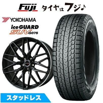 【新品】輸入車用 BMW X3（G45） スタッドレスタイヤ ホイール4本セット 225/60R18 ヨコハマ アイスガード SUV G075 ビッグウエイ EURO BAHN ニュルブルグMTX(マットブラック/リムポリッシュ) 8J 18インチ(送料無料)