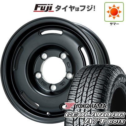 【新品】ジムニーシエラ 夏タイヤ ホイール4本セット 195/80R15 ヨコハマ ジオランダー A/T G015 RBL プレミックス プディン(マットブラック) 15インチ