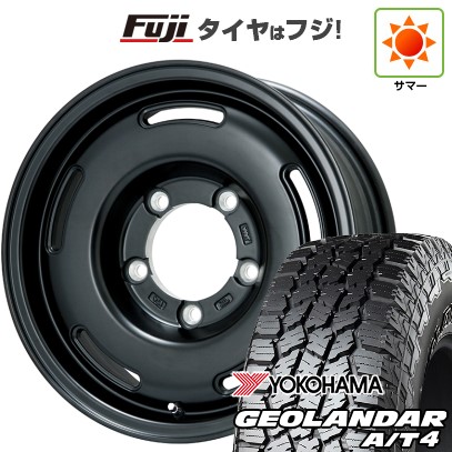 【新品】ジムニーシエラ 夏タイヤ ホイール4本セット 215/75R15 ヨコハマ ジオランダー A/T4 G018 RBL プレミックス プディン(マットブラック) 15インチ