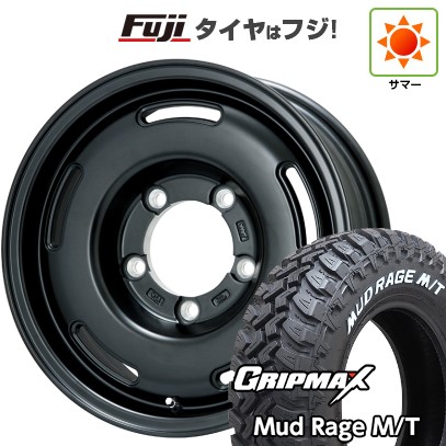 【新品】ジムニーシエラ 夏タイヤ ホイール4本セット 195/80R15 グリップマックス マッドレイジM/T RWL(限定) プレミックス プディン(マットブラック) 15インチ
